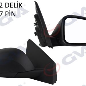 DIŞ DİKİZ AYNASI SAĞ MEGANE-FLUENCE 08 ELEKTRİKLİ ISITMALI SİNYALLİ KONVEKS 7 FİŞ VM-6138EHR