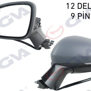 DIŞ DİKİZ AYNASI SOL ELEKTRİKLİ ISITMALI SİNYALLİ KATLANIR ASTARLI ASFERİK CLIO V 19- 12H9P 963027553R-963737470R-963668339R