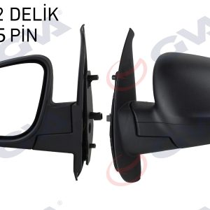 DIŞ DİKİZ AYNASI SOL KANGOO-CITAN 13 ELEKTRİKLİ ISITMALI DESENLİ ASFERİK 5 FİŞ VM-6132EHAL 963027201R-963733548R