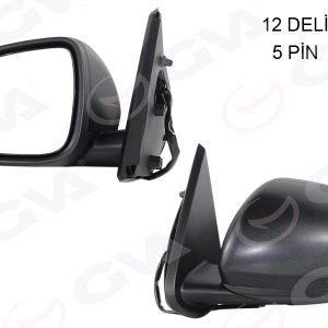 DIŞ DİKİZ AYNASI SOL ELEKTRİKLİ ISITMALI DACIA DUSTER 17-10 12H5P VM-6805EHL