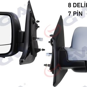 DIŞ DİKİZ AYNASI SOL TRAFIC-VİVARO 14 ELEKTRİKLİ ISITMALI ASTARLI ASFERİK 5 FİŞ VM-976EHPAL