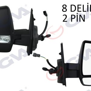 DIŞ DİKİZ AYNASI SAĞ DOBLO 11 OPEL COMBO 12 18 MEKANİK SİNYALLİ ÇİFT CAM KONVEKS VM-669R