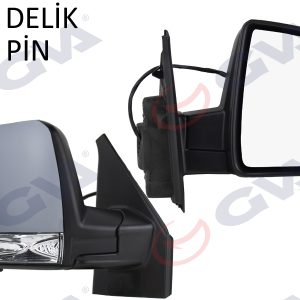 DIŞ DİKİZ AYNASI SAĞ DOBLO 11 ELEKTRİKLİ SİNYALLİ ASTARLI TEK CAM SENSÖRLÜ KONVEKS 8 FİŞ VM-668EHPSR 735528041