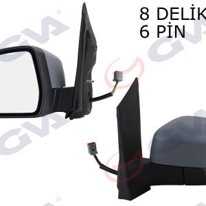 DIŞ DİKİZ AYNASI SOL FOCUS 08 ELEKTRİKLİ ISITMALI SİNYALLİ ASTARLI ASFERİK 6 FİŞ VM-6304EHPAL