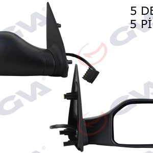 DIŞ DİKİZ AYNASI SAĞ 106 93 ELEKTRİKLİ ISITMALI KONVEKS 5 FİŞ VM-101EHR 8148.EL