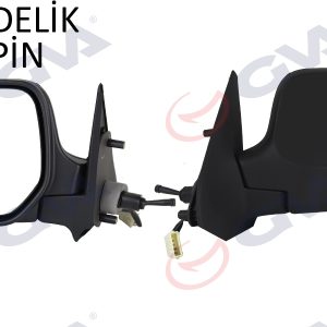 DIŞ DİKİZ AYNASI SOL BERLINGO-PARTNER 97 MEKANİK ISITMALI KONVEKS 2 FİŞ VM-118NL 8148.PL-8148.NZ-8153.HN