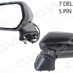 DIŞ DİKİZ AYNASI SOL ELEKTİKLİ SİNYALLİ KONV SİYAH 5 PİN Lİ TOYOTA COROLLA 19- 8794002924