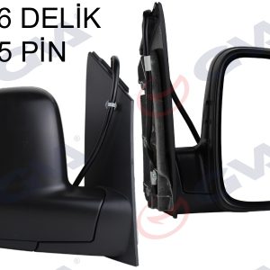 DIŞ DİKİZ AYNASI SAĞ CADDY 04 ELEKTRİKLİ ISITMALI KONVEKS 5 FİŞ VM-375EHR 2K1857508A9B9