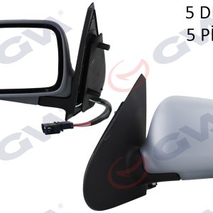DIŞ DİKİZ AYNASI SOL POLO 94 ELEKTRİKLİ ISITMALI KONVEKS 5 FİŞ VM-184L
