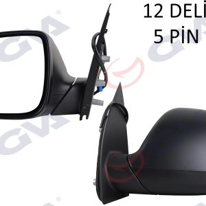 DIŞ DİKİZ AYNASI SOL TRANSPORTER T6 CARAVELLE 10 ELEKTRİKLİ ISITMALI ASFERİK 5 FİŞ VM-6196EHAL