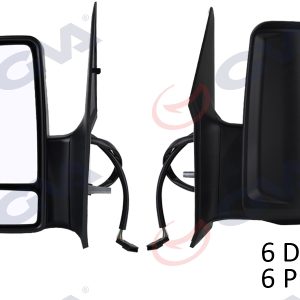 DIŞ DİKİZ AYNASI SOL CRAFTER 06 SPRINTER 06 ELEKTRİKLİ ISITMALI SİNYALLİ ÇİFT CAM KONVEKS 6 FİŞ VM-379EHL A0018101219-9068106016-2E1857501Q