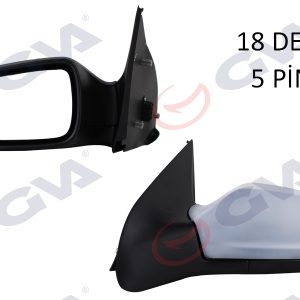 DIŞ DİKİZ AYNASI SOL ASTRA H 04 ELEKTRİKLİ ISITMALI ASTARLI ASFERİK 5 FİŞ VM-968EHPAL 13312982