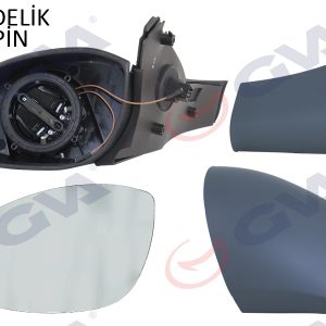 DIŞ DİKİZ AYNASI SOL VECTRA B 96 ELEKTRİKLİ ISITMALI KONVEKS 5 FİŞ VM-166EHL 1428717