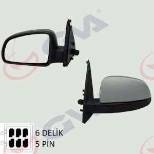 DIŞ DİKİZ AYNASI SOL MERIVA A 03 ELEKTRİKLİ ISITMALI ASTARLI ASFERİK 5 FİŞ VM-331EHPAL 6428171-13148952