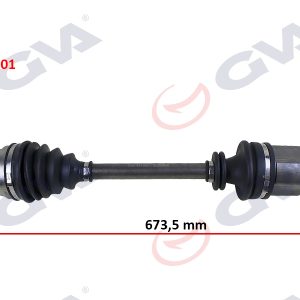 KOMPLE AKS SOL MEGANE II 1.4/1.6 16V-1.5 DCİ 02-08 673mm 7711368284-8200356803-8200388506