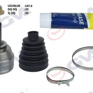 AKS KAFASI DIŞ ÖN CLIO IV 1.5 DCI 12- 75-90HP - 16- 110HP 6 MISKETLI 23x33x49 144mm 391018401R