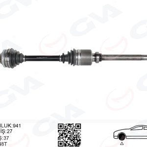 KOMPLE AKS SAG ON FIAT SCUDO 220P 1.9 TD 96-06 ABSLI 9626083880-9617408280-9617408288
