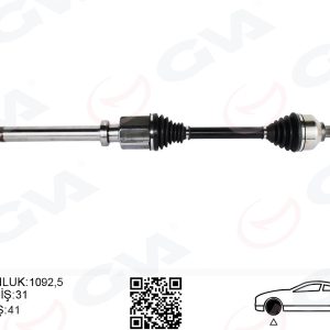 ON AKS KOMPLE SAĞ TOURNEO CUSTOM 2.2 TDCİ-2.0TDCİ 155HP UZUN ŞASE 12 KK213B436BA