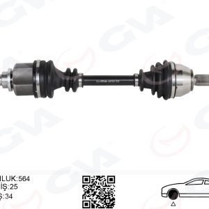 ÖN AKS KOMPLE SOL FORD FIESTA VI 1.0 ECOBOOST 14 B-MAX 14 1.6TI