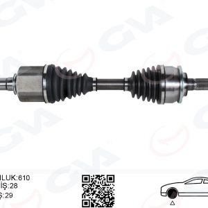 ÖN AKS KOMPLE SOL FORD RANGER TKE 11 2.2 TDCI 4 4