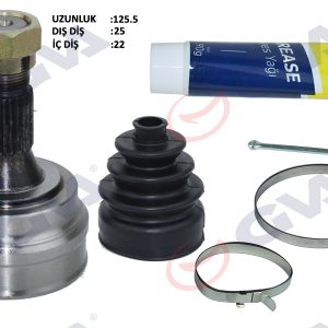 AKS KAFASI DIŞ ÖN PEUGEOT 306 1.6 93-00 25x22x54.8 127mm 3273.Z5-3273.G3-3273.Q1