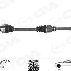 KOMPLE AKS SAG ON PSA 307 3A/C 1.6 A-T 00-07 3273.LQ-1041558-3273.AF