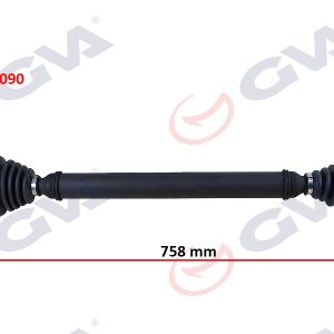 KOMPLE AKS SAĞ POLO V 9N 1.4 TDI 01-12 758mm MAN. 6Q0407272BK-6Q0407452HX