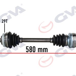 KOMPLE AKS SOL OPEL-MERIVA A 1.6 03-10 ABS Lİ 29 DİŞ 580mm 374511-93299247-26111100