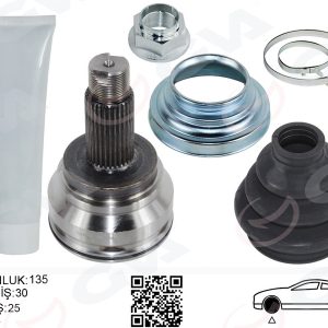 AKS KAFASI ARKA SAĞ/SOL BMW F10 F12 F13 F06 F25 F26 135MM