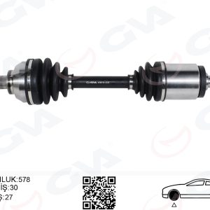 KOMPLE AKS ÖN SOL BMW E46 XD Xİ 580MM 31607505199