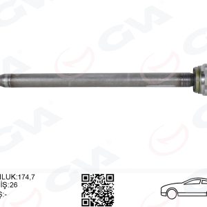AKS MILI ARKA SOL INCE KISA 840mm MERCEDES SPRINTER B906 . VW CRAFTER 30-35-50 Z:26-29 PORYALI