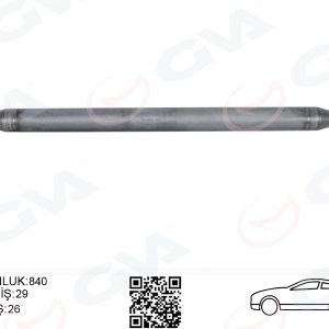 AKS MILI ARKA SOL INCE KISA 840mm MERCEDES SPRINTER B906 . VW CRAFTER 30-35-50 Z:26-29