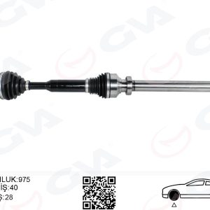 ÖN AKS KOMPLE SAG VOLVO XC60 I 10 15 D3-D4-T5-T6 XC60 II 15 D4 OTOMATİK ŞANZIMAN 8 VİTES