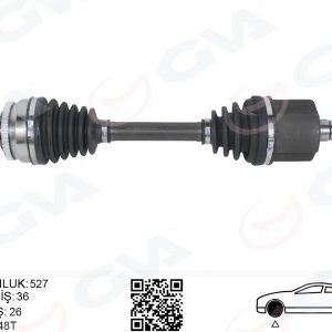 ÖN AKS KOMPLE SOL VOLVO S60 I 2.0 T 2.4 04 10 V70 II 2.0 T 2.4 04 10