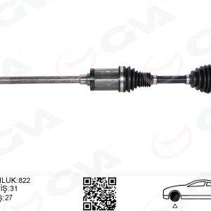 KOMPLE AKS ÖN SAĞ BMW X1 E84 09 15 822MM DİŞ 31 DİFERANSİYEL DİŞ 27 31607605512