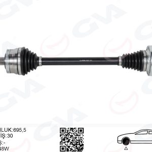 KOMPLE AKS ARKA SAĞ/SOL RANGE ROVER 3 VOGUE L322 02 12 692MM IED000081-IED500040-TOB500330
