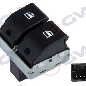 CAM AÇMA ANAHTARI ÖN SOL POLO 01-08 -SEAT IBIZA 04- 4 FİŞ-ÇİFTLİ