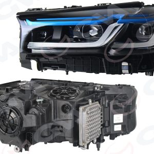 KOMPLE FAR SAG SOL SET MODIFIYE LCI-TIPI LASER-LIGHT BEYINLER UZERINDE BMW G30 2017 2019