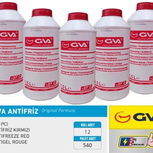ANTİFRİZ 1.5 LT -37 C KIRMIZI LONG LİFE Koli 12 Ad ORGANIK