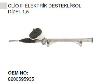 3011318 DİREKSİYON KUTUSU ELEKTRİKLİ ALÜM.JANT 16J CLIO III 05 MODUS 04 MICRA III 03 8200124407-48001BC46A-8200565646