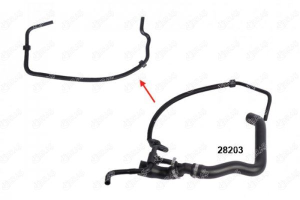 28203 RADYATÖR ÜST HORTUMUNUN -- İNCE UZUN HORTUMU -- VW LT35-VOLT 2.5 N171 2D0122101A