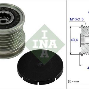 ALTERNATÖR GERGİ RULMANI ALTERNATÖR KASNAĞI GOLF3-PASSAT-CRAFTER 1.9-2.0 TDI 1Y-AAZ-AFN-CKTB 028903119P-028903119AA-028903119AQ