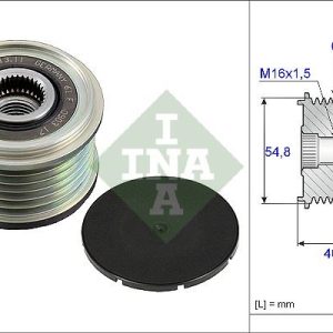 ALTERNATÖR KASNAĞI RULMANLI CLIO III-KNG-MGN II-MODUS-SCENIC-TWNG-NOTE-MICRA-QASHQAI 1.5 DCİ 231004527R-231001043R-231001956R