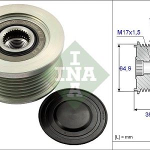 ALTERNATÖR KASNAĞI RULMANLI NISSAN NAVARA 2.5L YD25DDTİ DCİ D40 4x2 4x4 04- / PATHFINDER 2.5L YD25DDTİ DCİ R51 4x4 05-