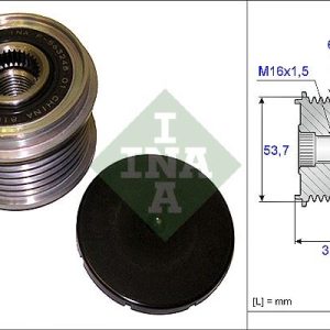 ALTERNATÖR KASNAĞI RULMANLI ASTRA J-CORSA D-INSIGNIA-MERIVA B-ZAFIRA 09 6 KANAL