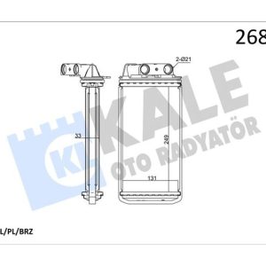 KALORİFER RADYATÖRÜ PALIO-ALBEA 248x132x33 1 SIRA ALB SİSTEM 46723061