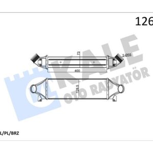 TURBO INTERKOLL RADYATORU TRANSIT V184 2.4TDCI 135PS 140PS 01 06 V347 06 07 A.CEKER YC15-9L440-CA 4164696