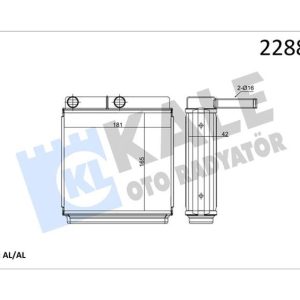 KALORİFER RADYATÖRÜ J9 1 SIRA ALB SİSTEM P.80767