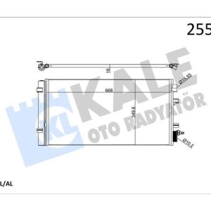 KLİMA RADYATÖRÜ KONDENSER RENAULT FLUENCE 09 MEGANE III 09 SCENIC III 09 1.2TCe 1.5dCi 1.6 1.9dCi 2.0 921000294R-921003293R-921009956R