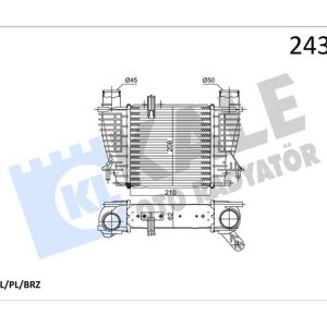 TURBO RADYATÖRÜ INTERCOOLER CLIO III 1.5 DCI AL PL AL PL SİSTEM 8200754610